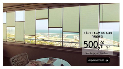 Plicell Cam Balkon Perdesi
