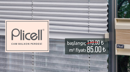 Plicell Cam Balkon Perdesi Fiyatları