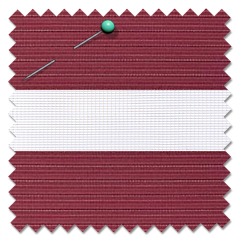 Bordo Zebra Perde Dar Pliseli