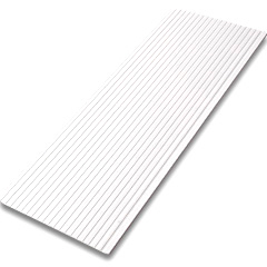 Oluklu Beyaz Pvc Dikey Perde Düz Renkleri Beyaz, Sarı, Krem, Pudra, Kahve, Gri