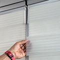 Cam Balkon ve Sürgülü Cam için Yapıştırmalı Zebra Perde Geniş Plise Beyaz