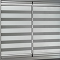 Cam Balkon ve Sürgülü Cam için Yapıştırmalı Zebra Perde Kırık Beyaz