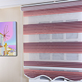 Degrade Renk Geçişli Geniş Plise Zebra Perde Pembe Leylak Mor