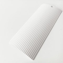 Pvc Dikey Ofis Perdesi Hafif Oval Bombeli Beyaz Oluklu