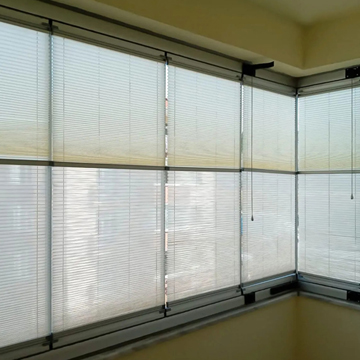 Tül Plicell Cam Balkon Perdesi - Beyaz, Krem, Kahve, Gri, Siyah Renkli Tül Plise Perdeler