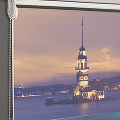 Kız Kulesi Resim Baskılı Stor Perdeler