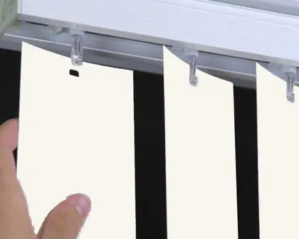 Bombeli pvc dikey perde