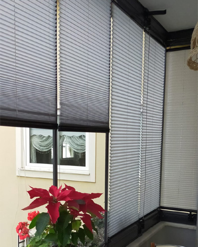 Cam balkon plise perde