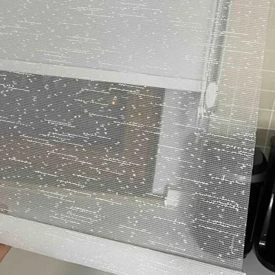 Çift mekanizmalı yeni örme tül stor perde