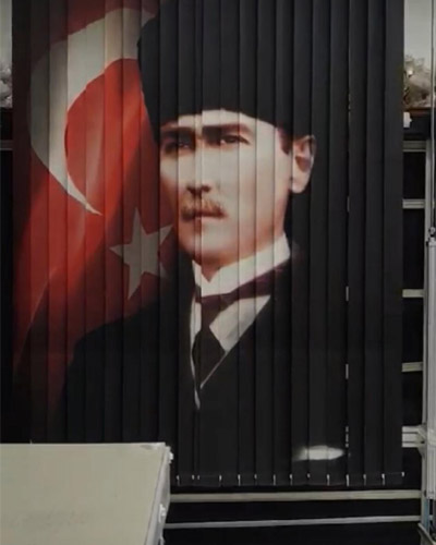 Dijital baskılı dikey stor perde