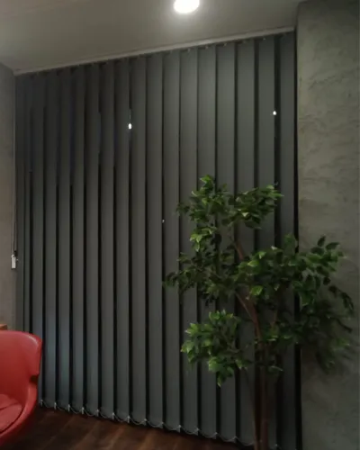 Gri blackout dikey stor perde 200x270 cm