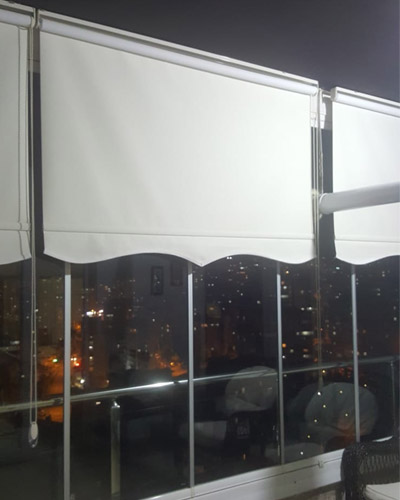 Güneş geçirmeyen balkon perdesi
