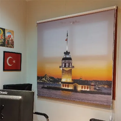 İstanbul baskılı stor perde