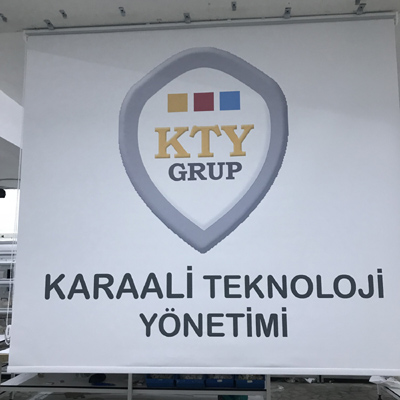 İşyeri için baskılı screen stor perde
