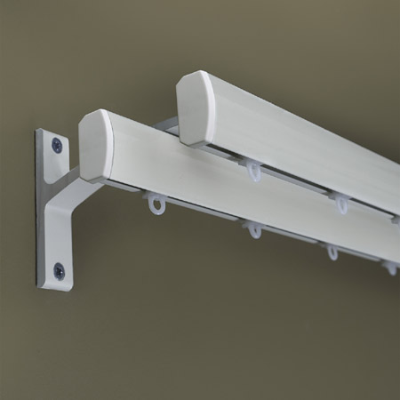Krem 3 lü korniş raylı metal rustik