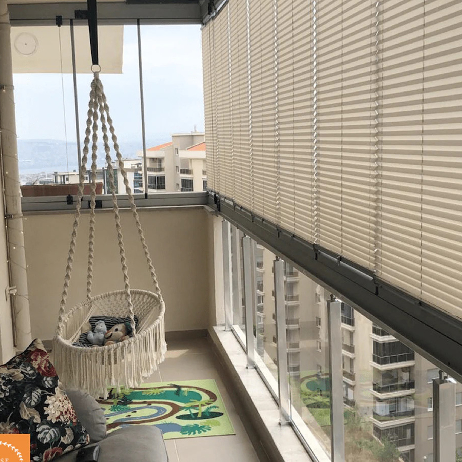 Plise Cam Balkon Perdesi Satın Al