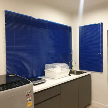Mavi jaluzi ofis perdesi