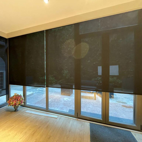 Motorlu sun screen perde