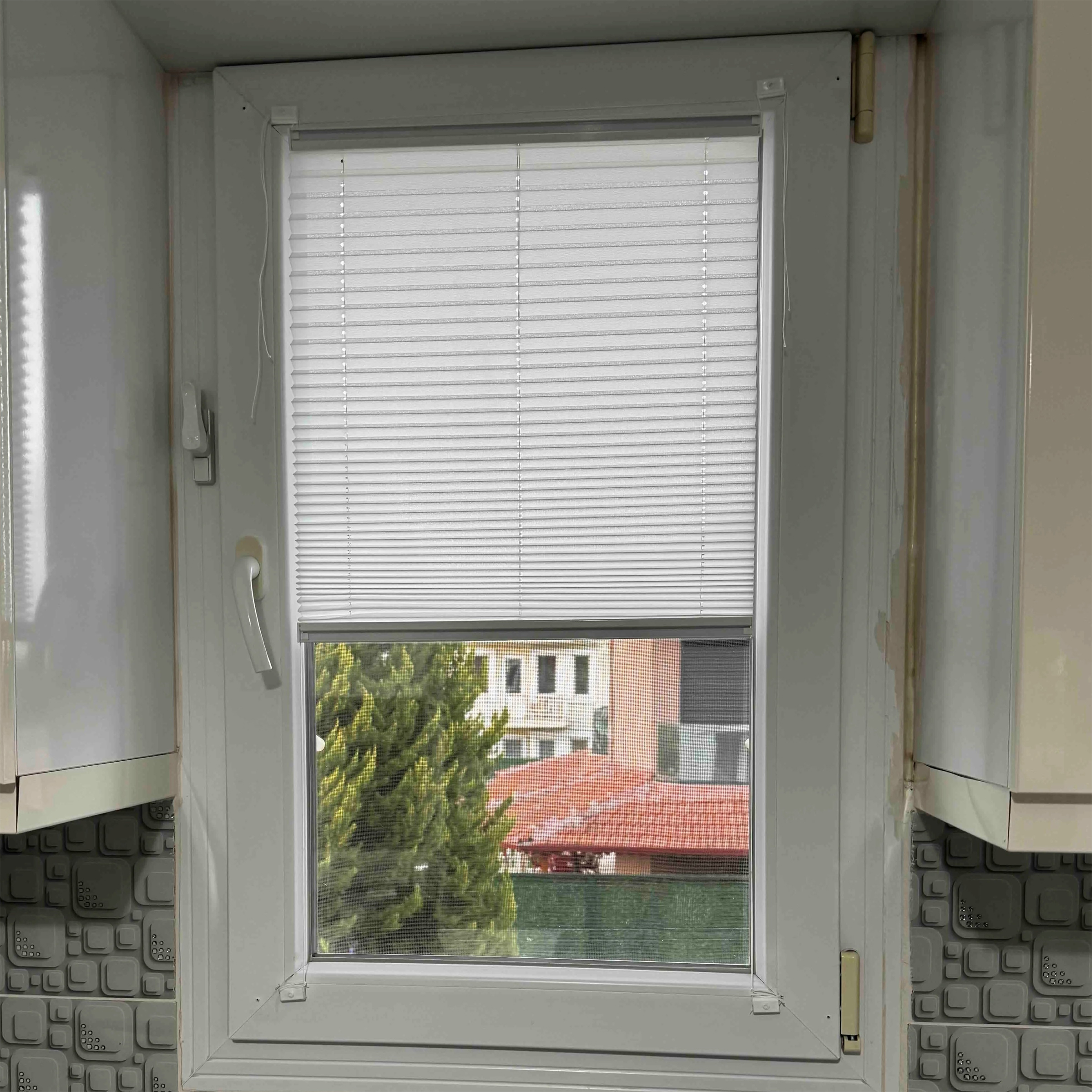 Mutfak Camına Güneşlik Plicell Perde Mutfak Camına Güneşlik Plicell Perde