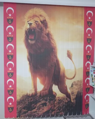 Resim baskılı dikey stor perde