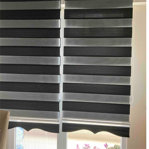 Siyah zebra perde 80x260