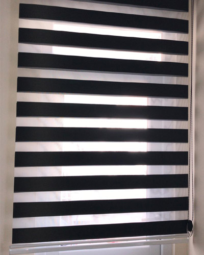 Siyah Zebra Perde