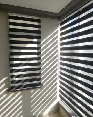 siyah zebra perde kullanışlı