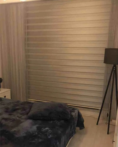 Tek mekanizmada zebra ve karartma stor perde